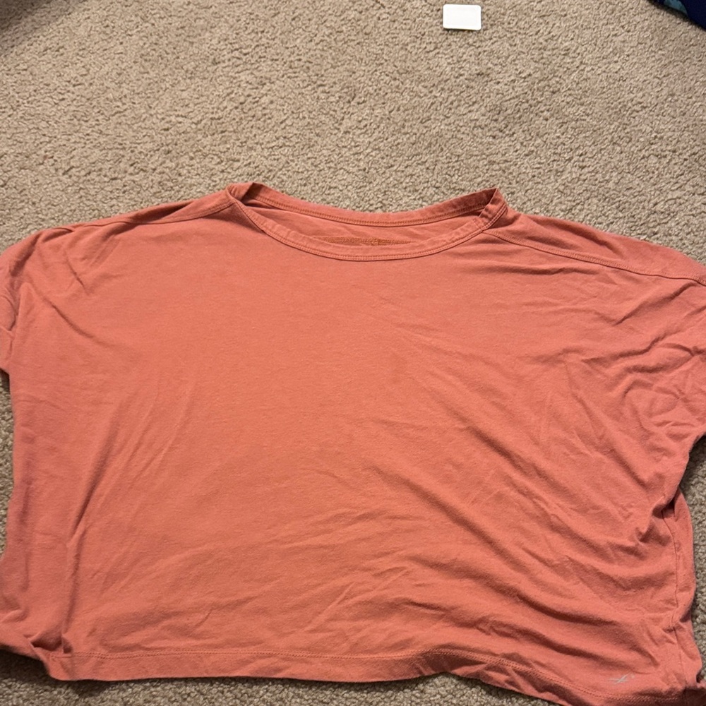 Trendy Coral Crop Top for Women